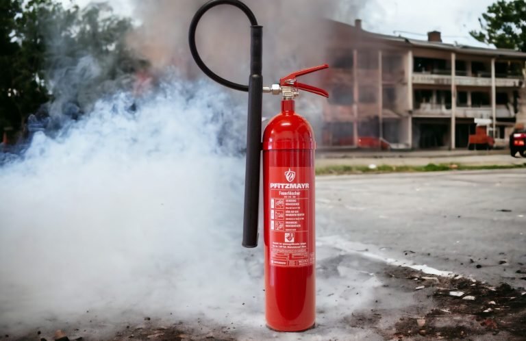 Kohlendioxidlöscher aus der Jockel K-Baureihe – wie er von Pfitzmayr Brandschutztechnik geliefert und gewartet wird.